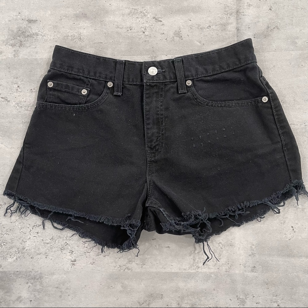 Levi’s Black Cut-off Jean Shorts sz 8